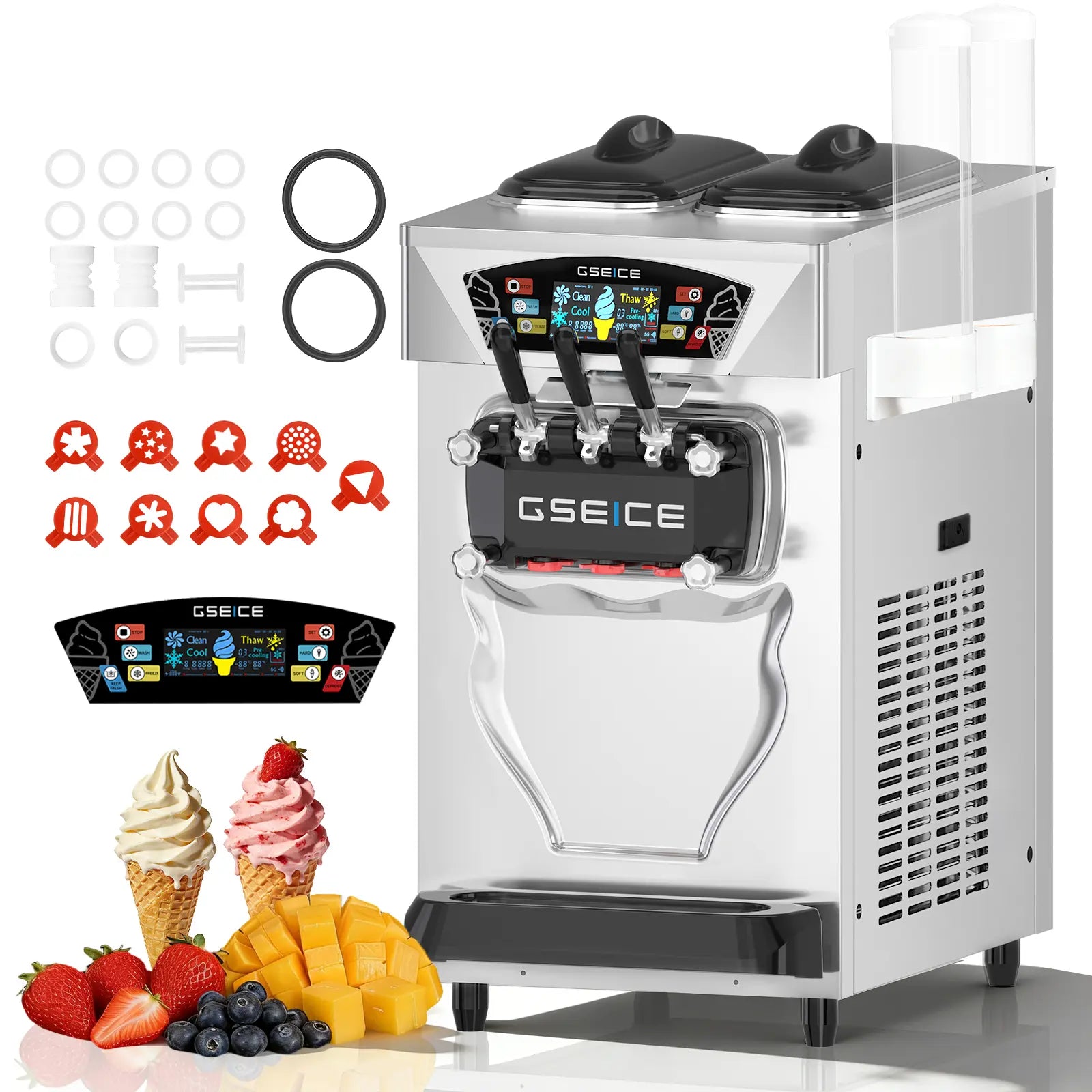 High-Capacity Commercial Ice Cream Maker for Food Service – GSEICE