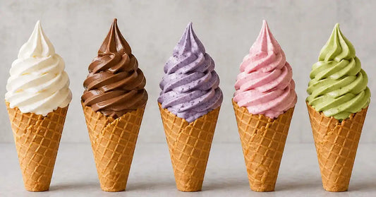 Multi-Flavor Soft-Serve Ice Cream