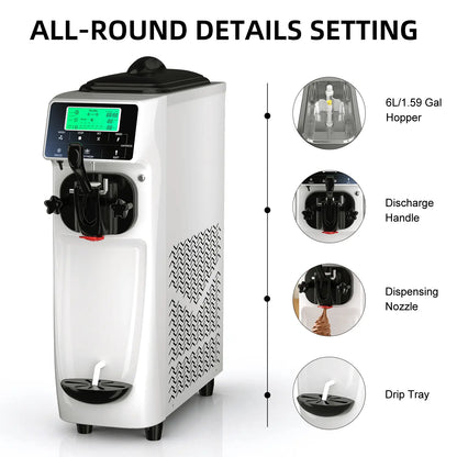 small soft serve ice cream machine 