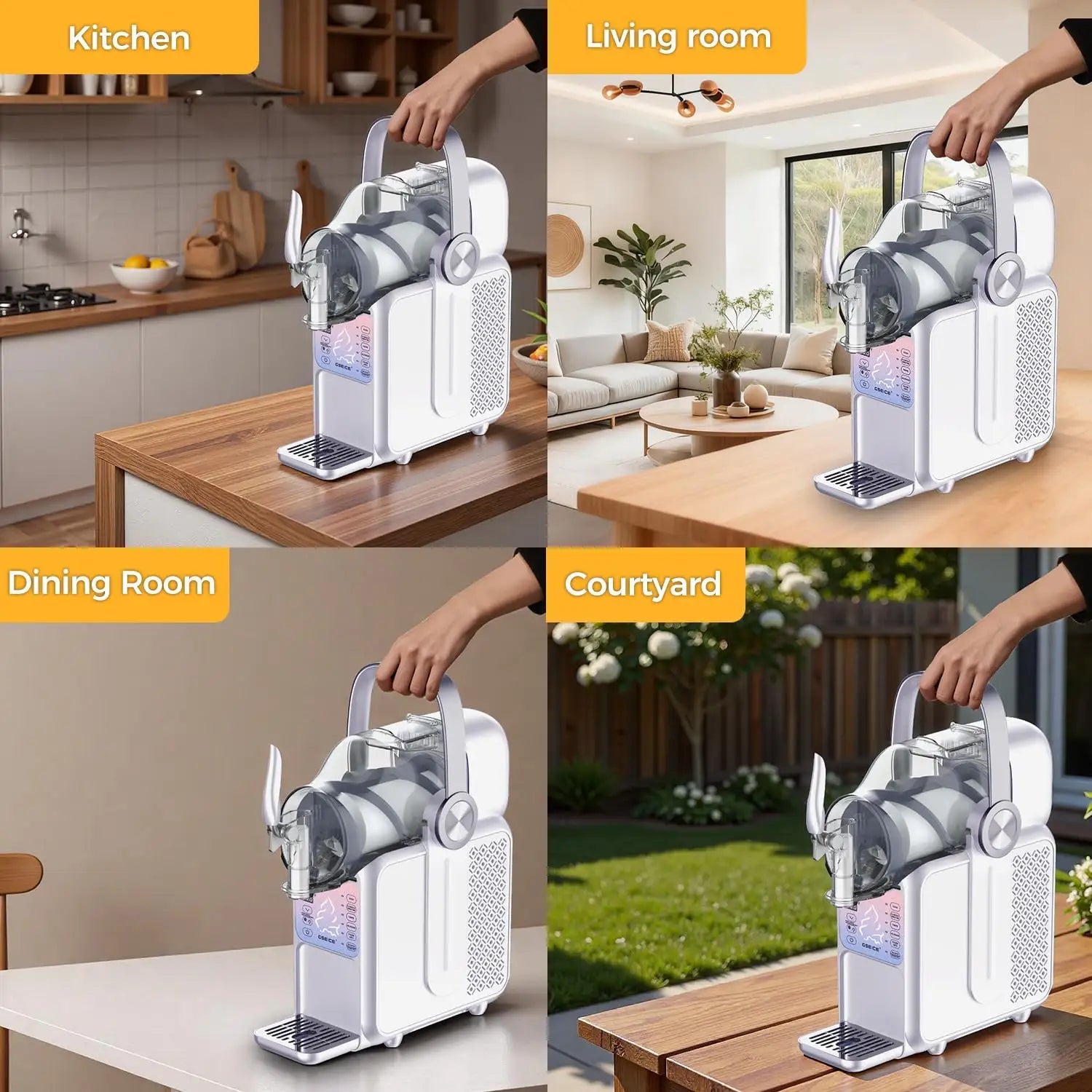 HSC3L Ice Cream & Slushy Machine with Handle