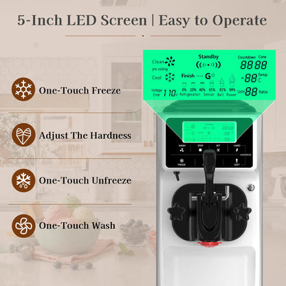 white ice cream machine