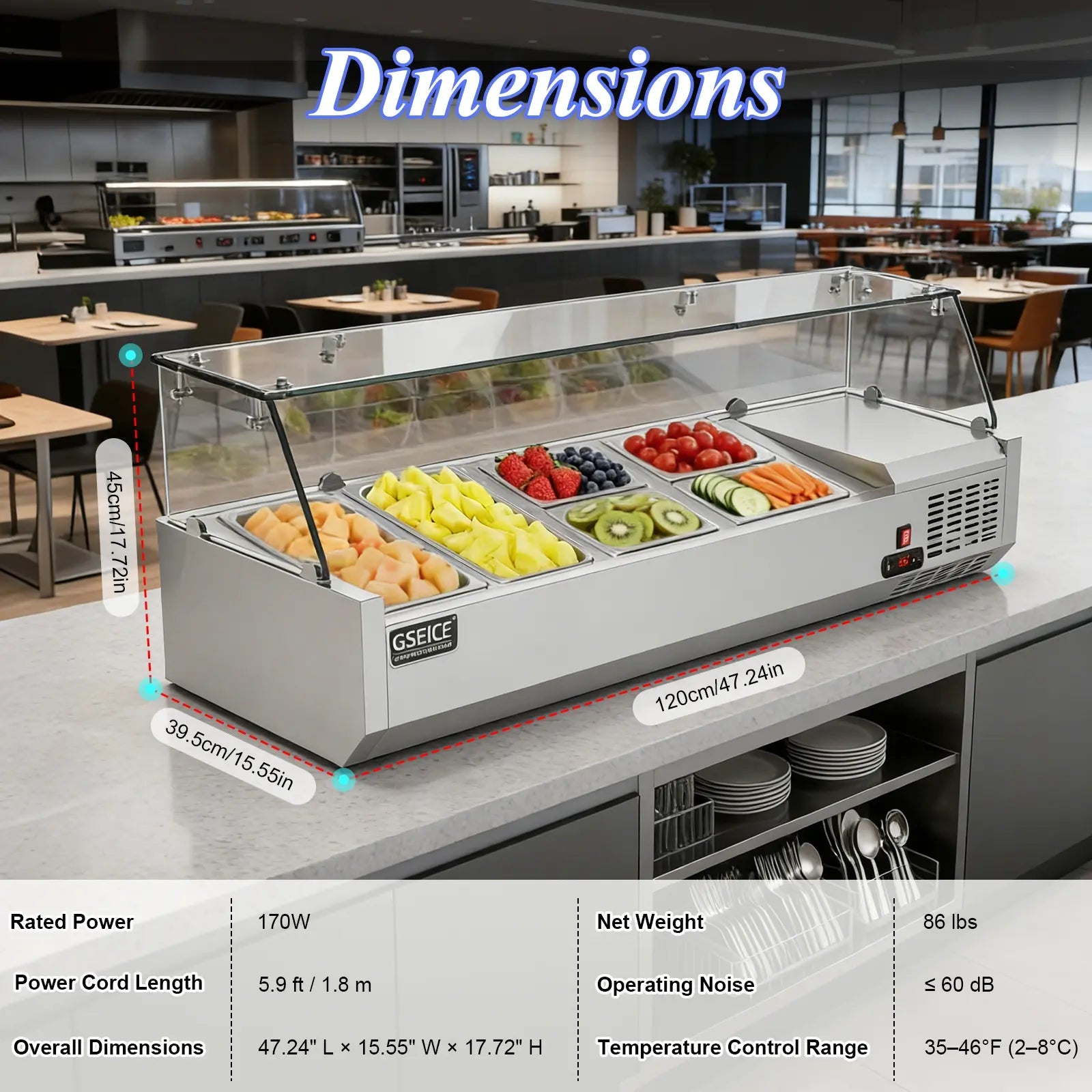 Countertop Refrigerated Condiment