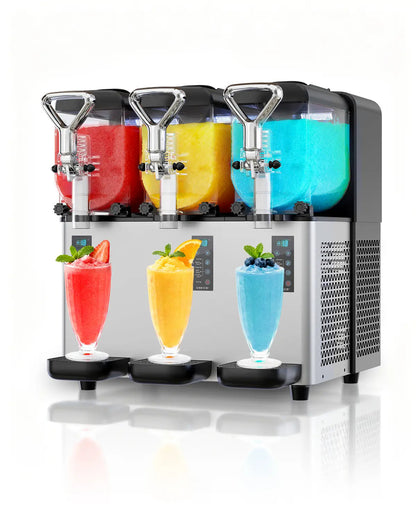 5-in-1 Commercial Slushy Machine, Superior Smooth Output Margarita Machine for Slush, Cocktails, Frappe, Milkshake, Juice GSEICE