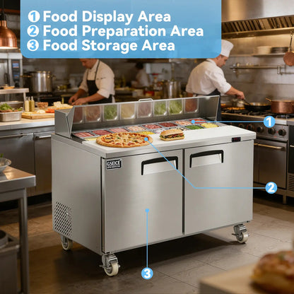 16.2 Cu.Ft Sandwich&Salad Prep Table