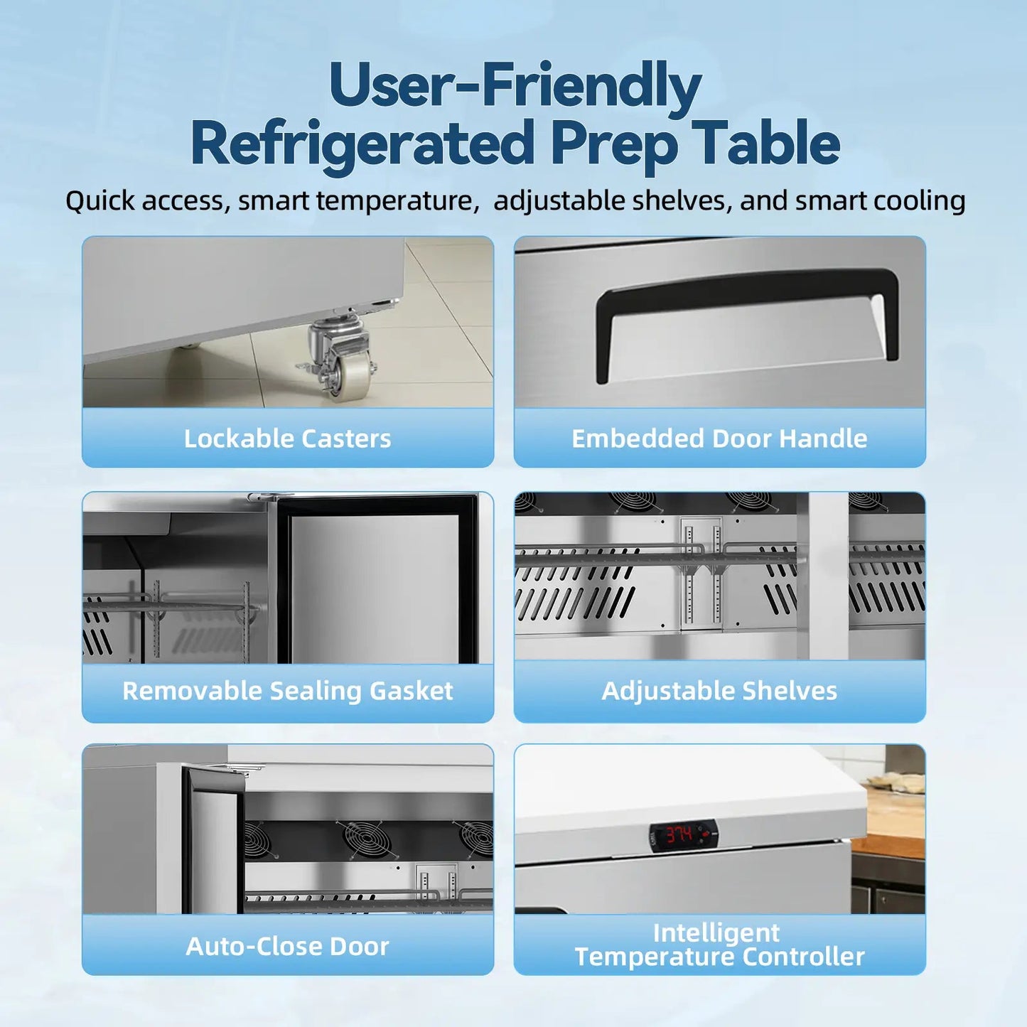 Commercial Stainless Steel Refrigerator