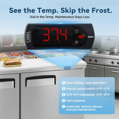 Stainless Steel Salad Bar Refrigerator for Shop