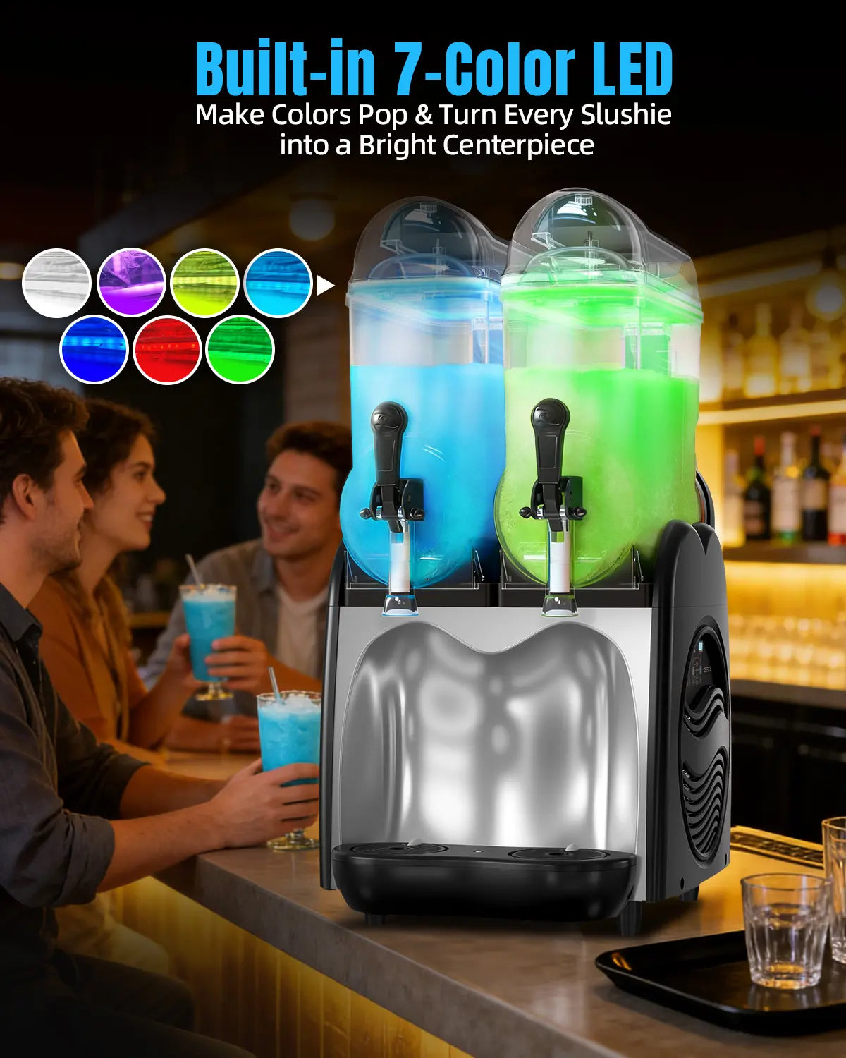 2-Tank Slushy Machine for Bar