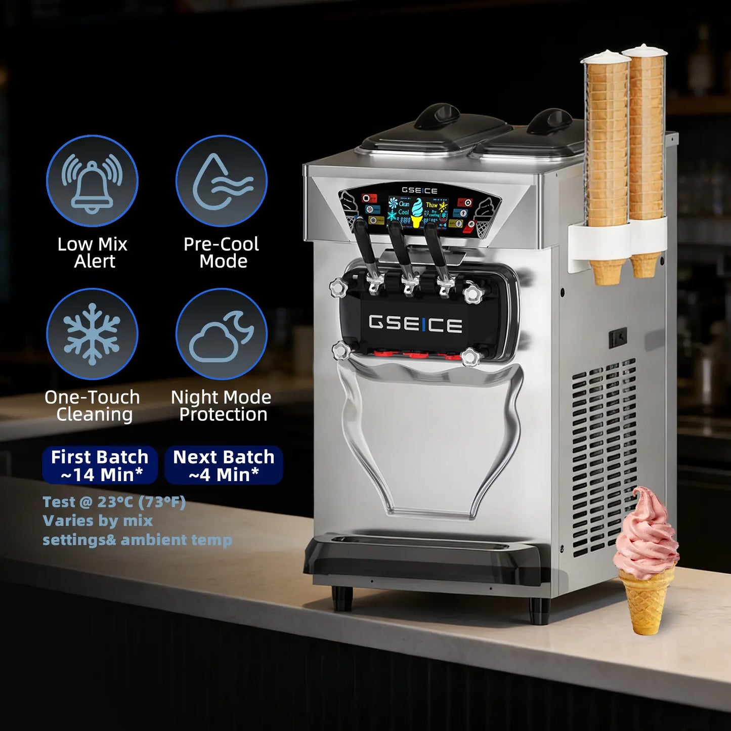BJK218 Commercial Soft Serve Ice Cream Machine