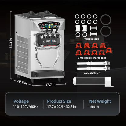 Countertop Commercial Soft Ice Cream Machine