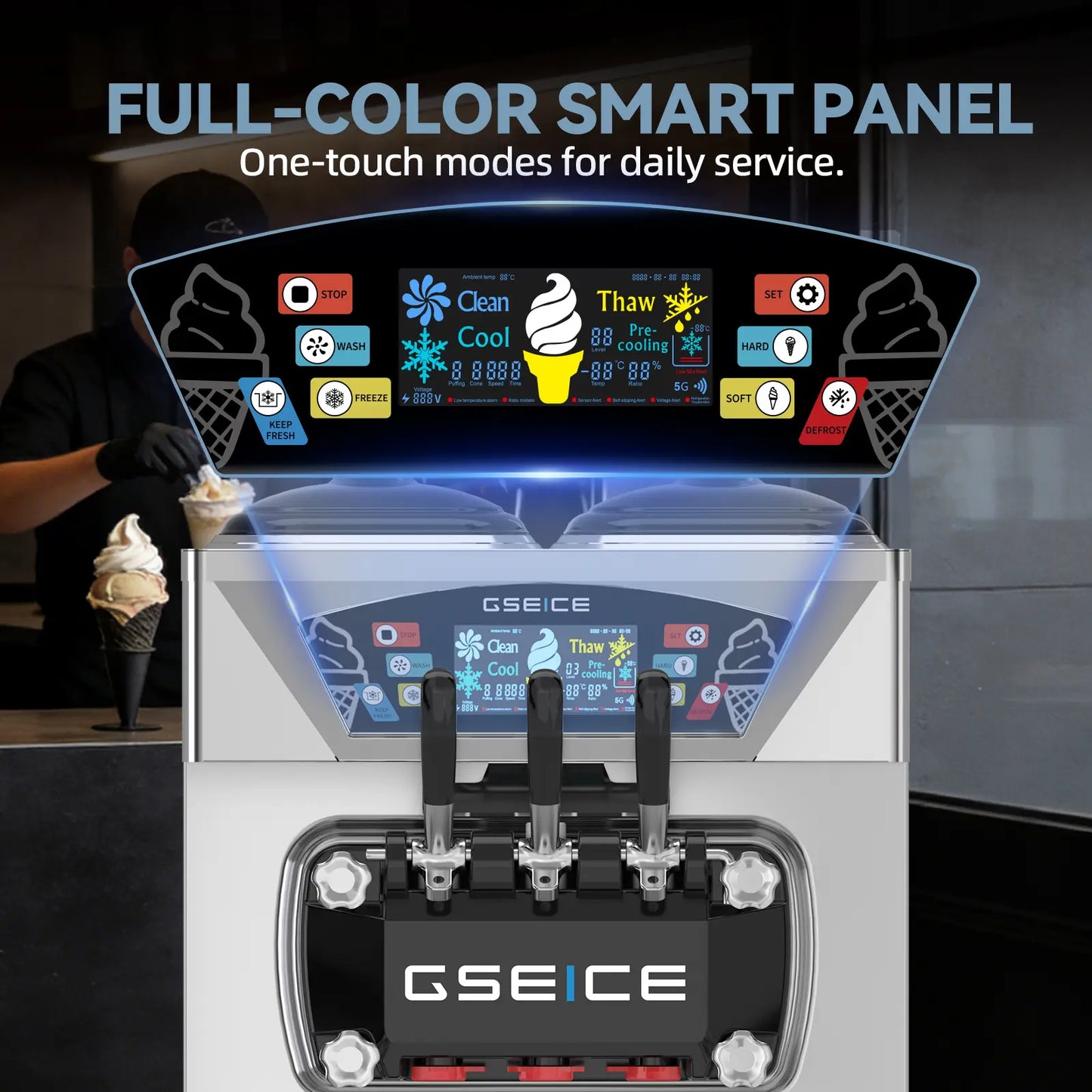 Countertop Soft Ice Cream Machine