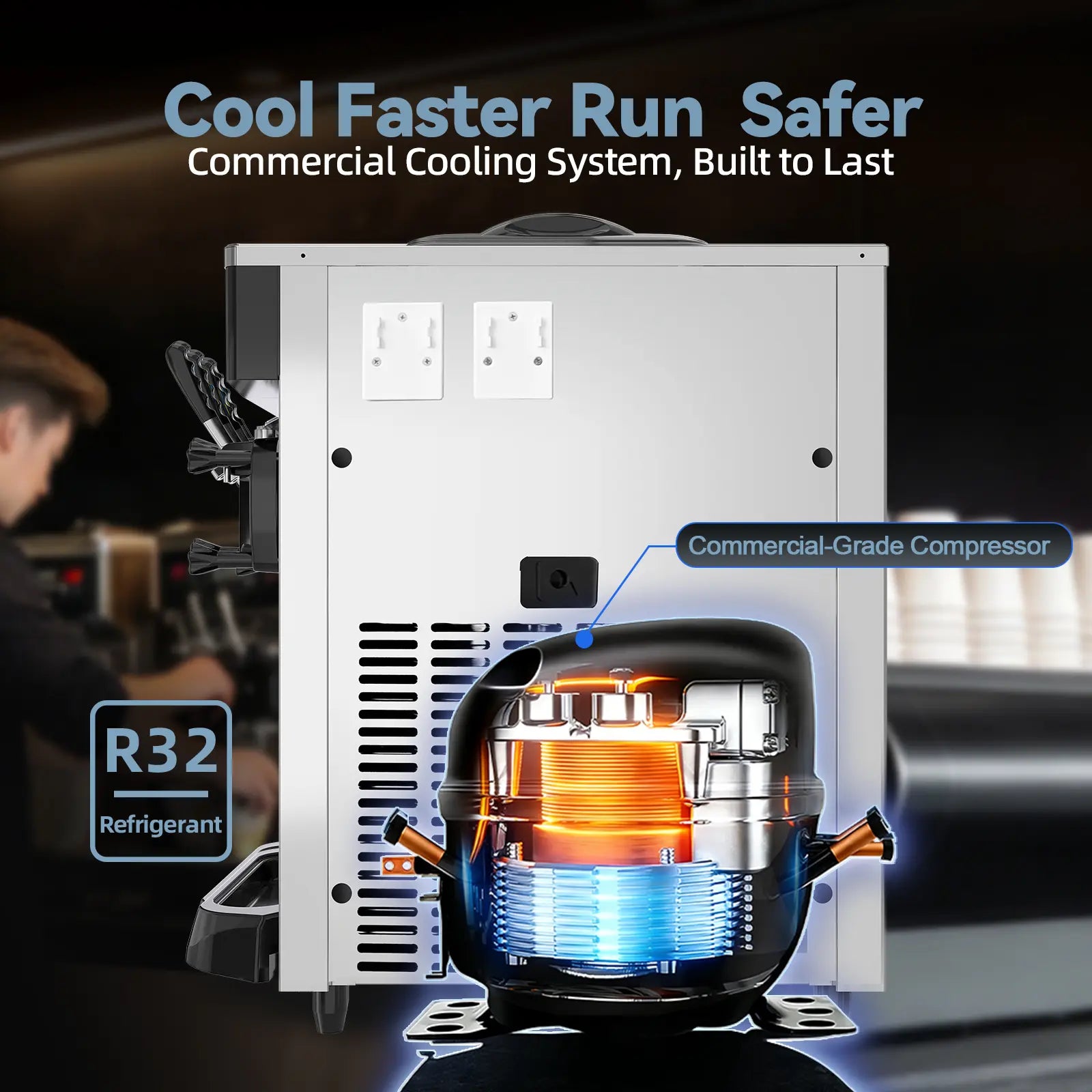 BJK218 Ice Cream Machine