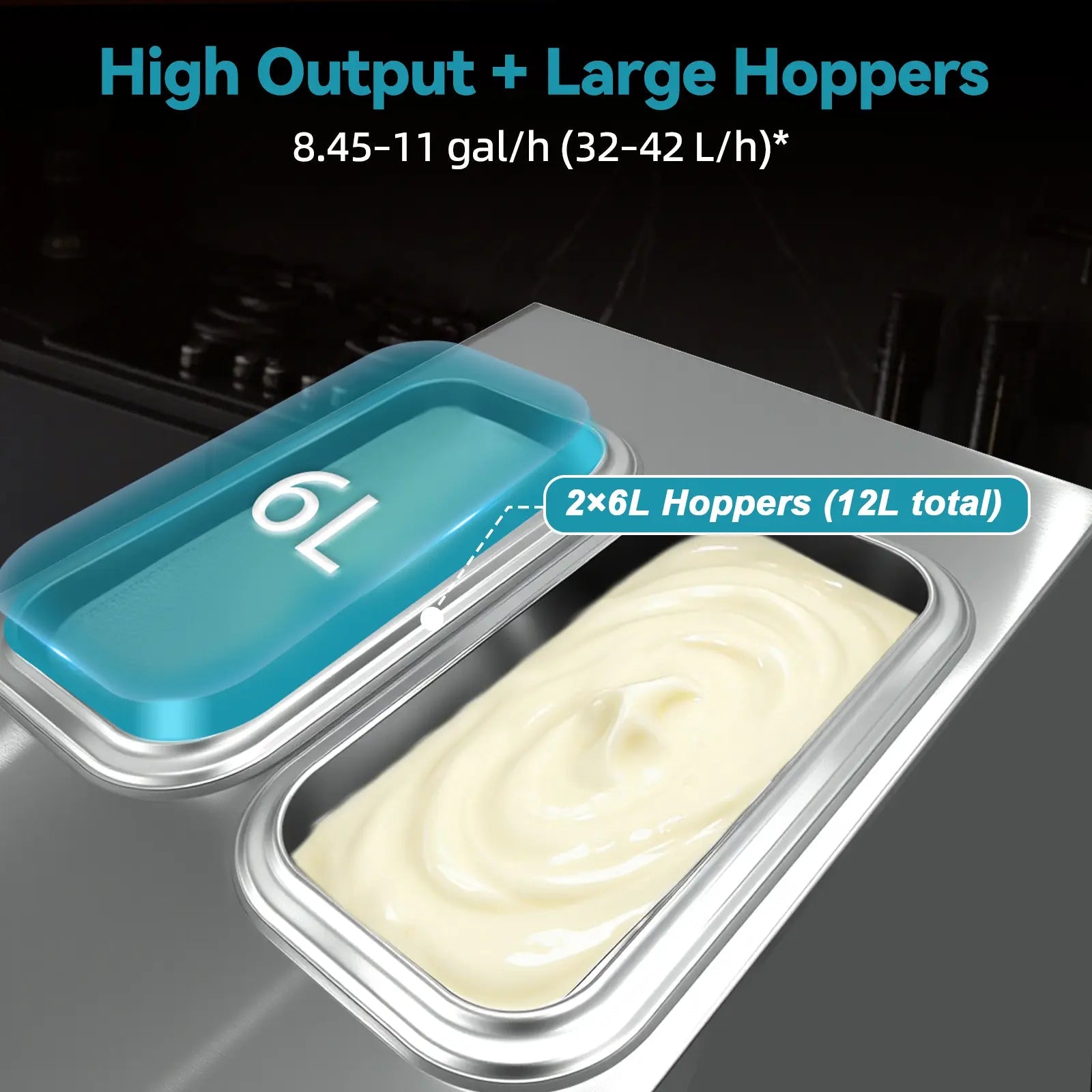 Free-Standing Soft Ice Cream Machine 