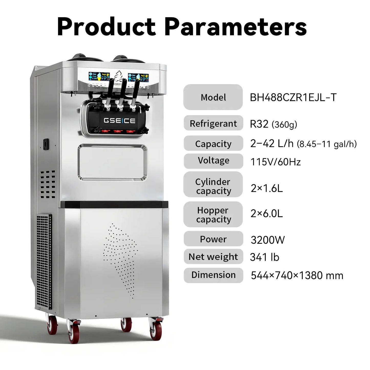 BH488C Commercial Ice Cream Maker
