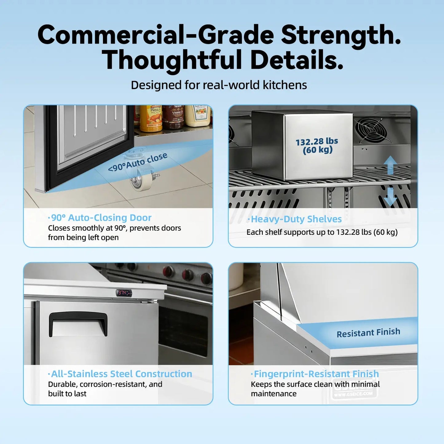 Commercial Stainless Steel Refrigerator