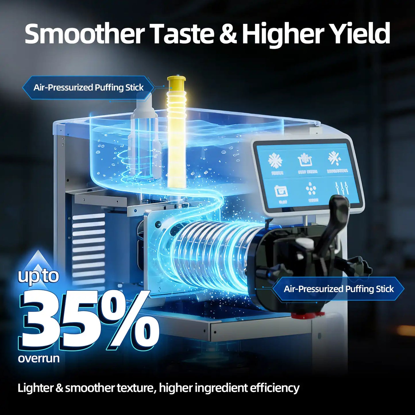 Commercial Ice Cream Maker Machine with High Output