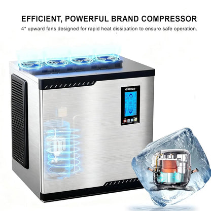 Commercial Modular Ice Machine ETL Modular Commercial Ice Machines 500lbs/24H with 300lbs Ice bin – GSEICE