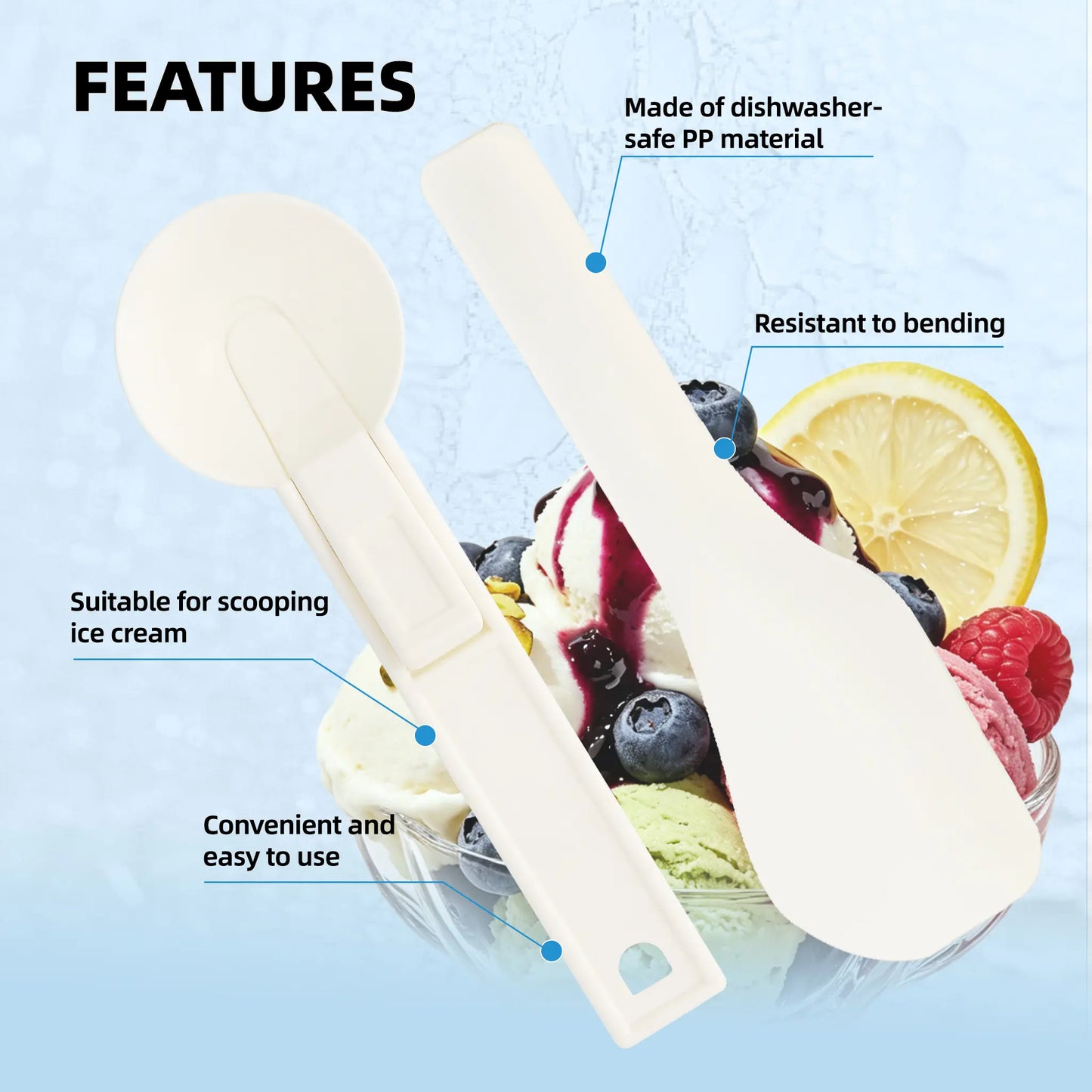 Italian Gelato Scoop & Gelato Spatola