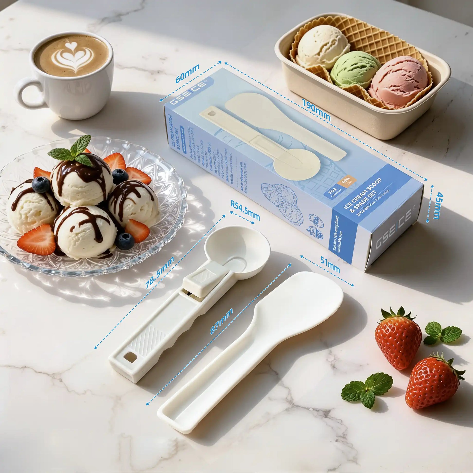 Ice Cream Scoop & Ice Cream Spade