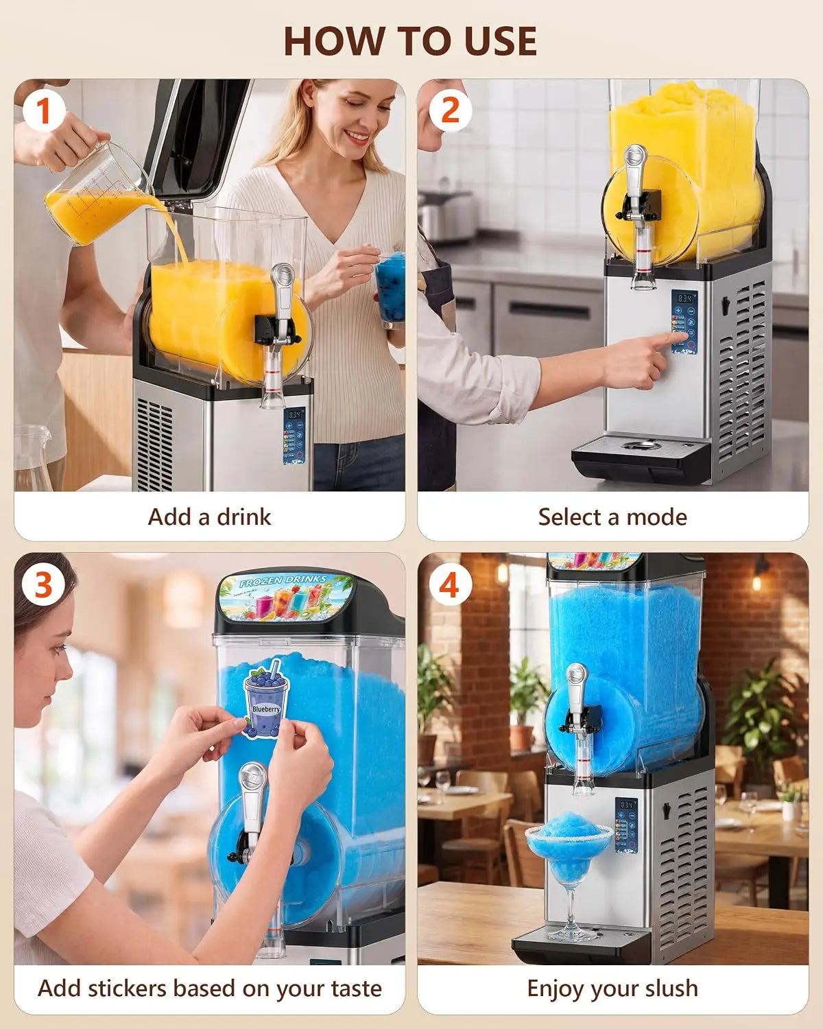Single Tank Slushy Machine