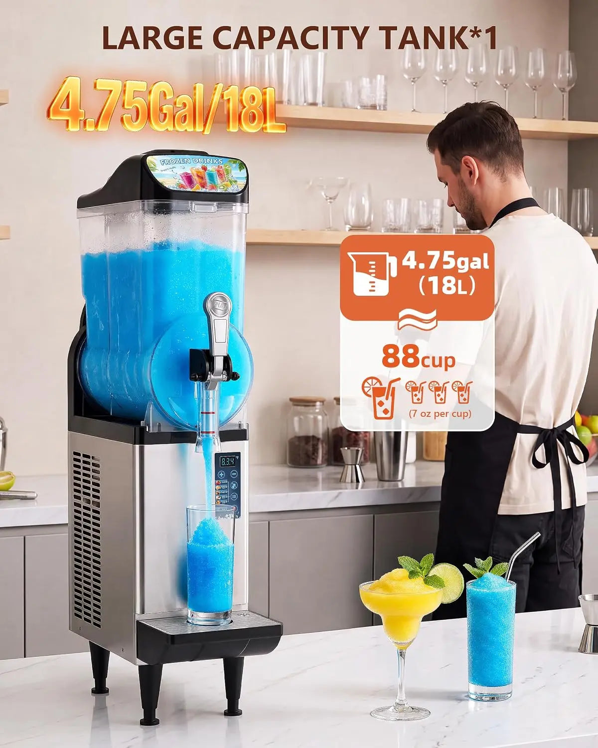 4.75 Gal Single Tank Frozen Drink Maker