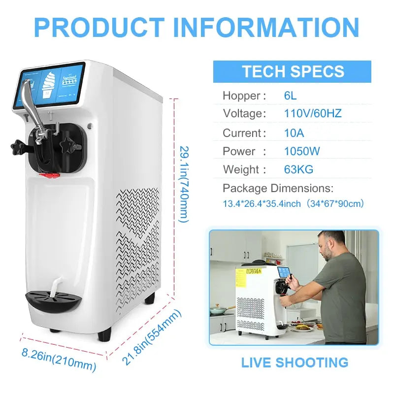 ST16RELW Commercial Soft Serve Ice Cream Maker