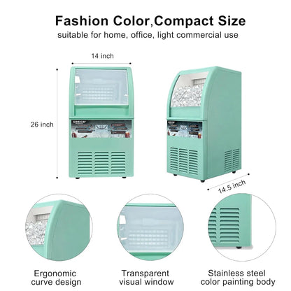 Glacier Blue Under Counter Ice Machine