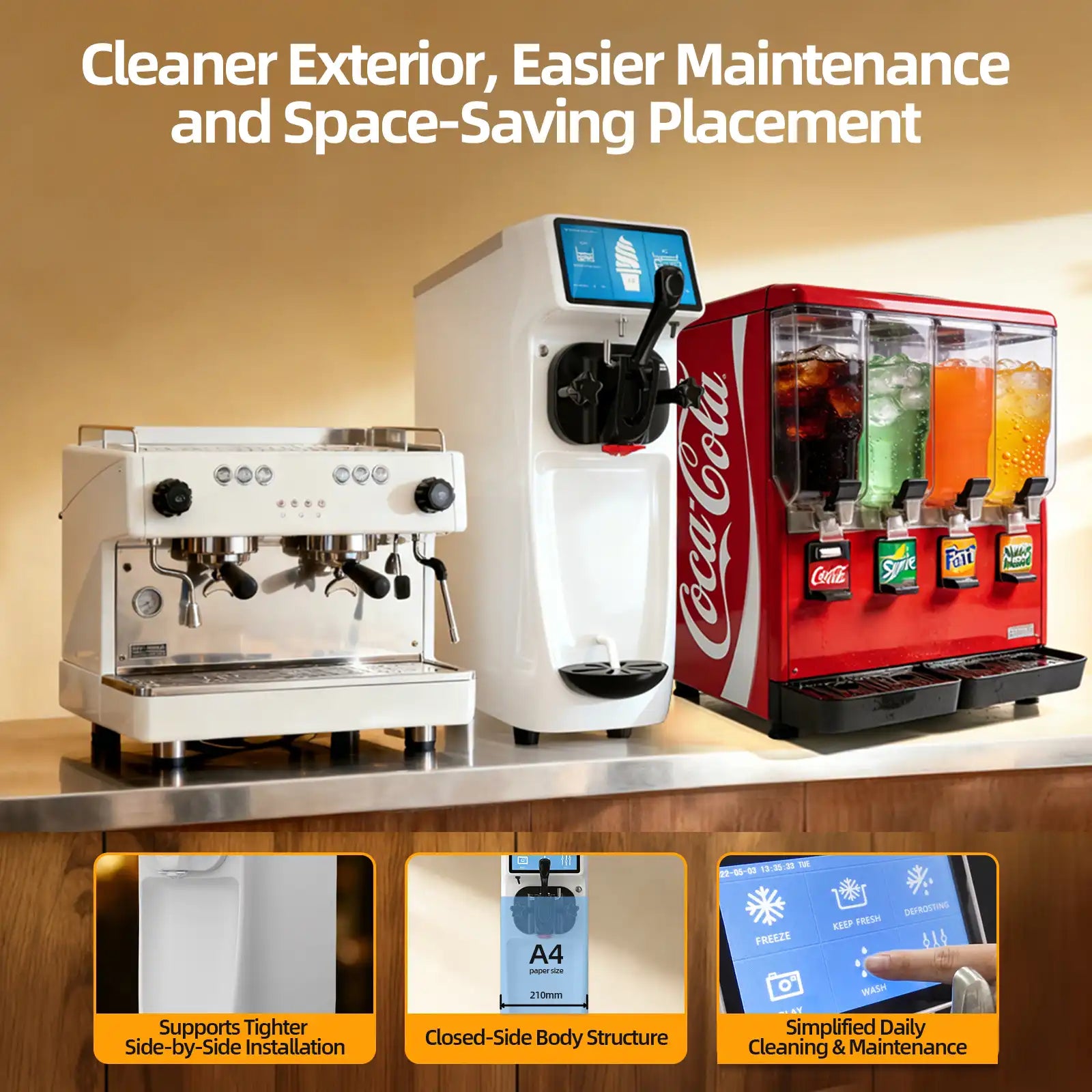 Small Ice Cream Maker Machine for Gelato