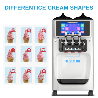 Frozen Commercial Soft Serve Ice Cream Machine