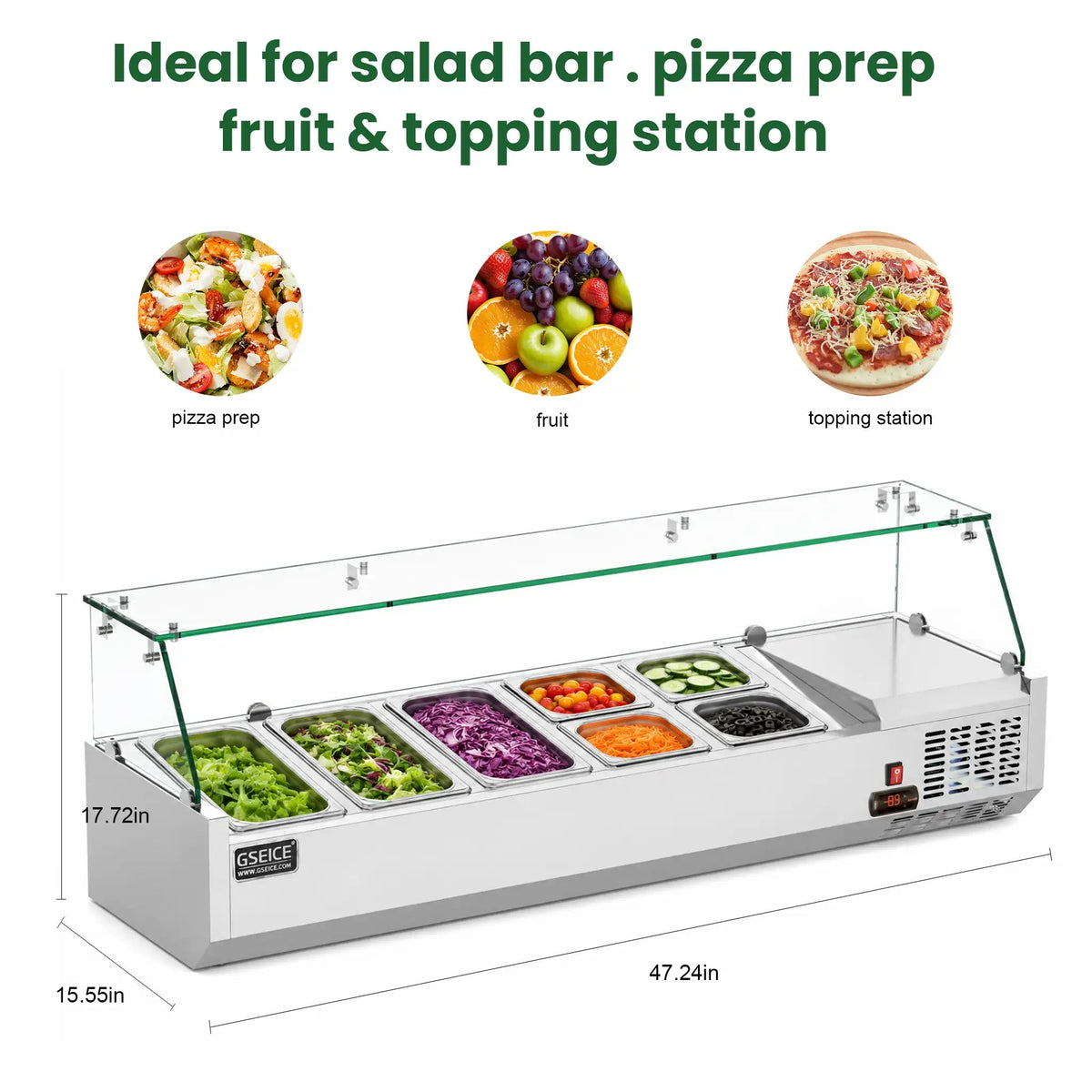 Countertop Refrigerated Salad Prep Station