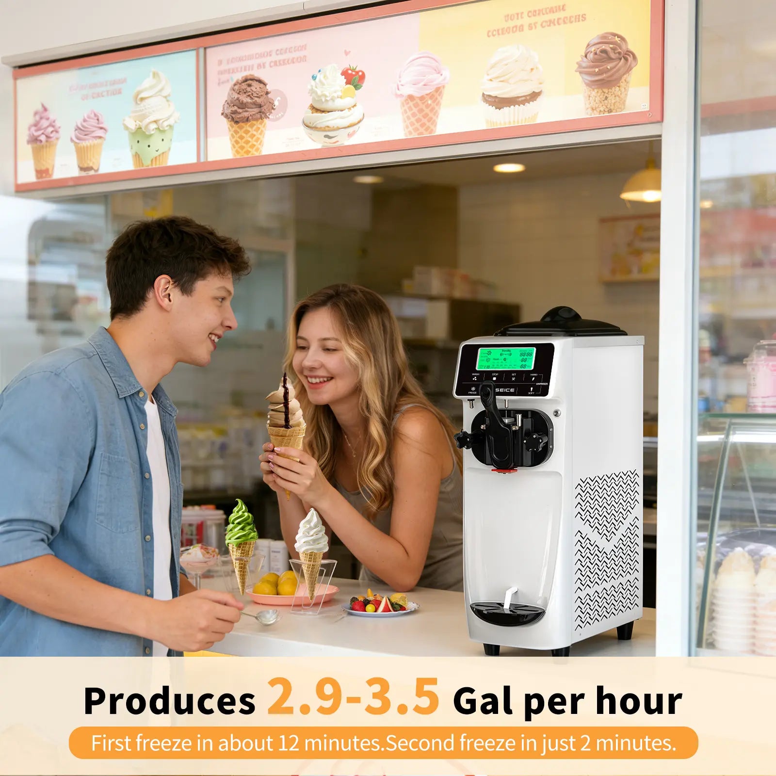 top soft serve ice cream machine