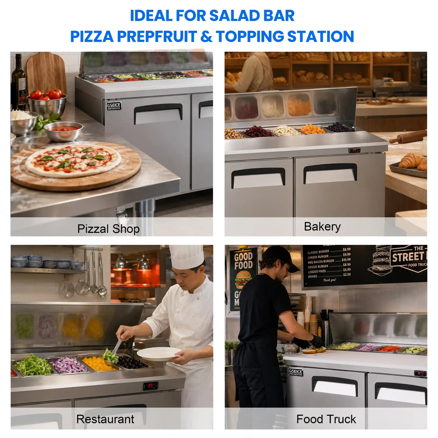 pizza prep table