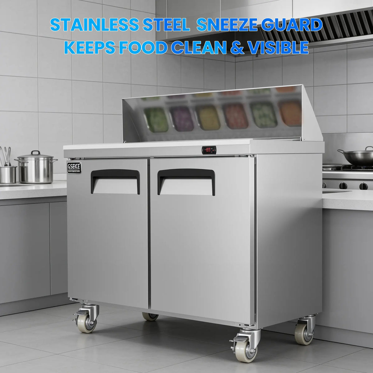sandwich prep table