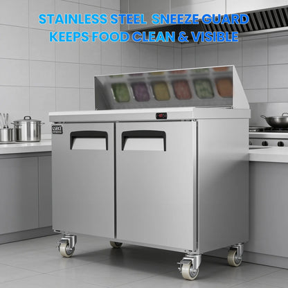sandwich prep table
