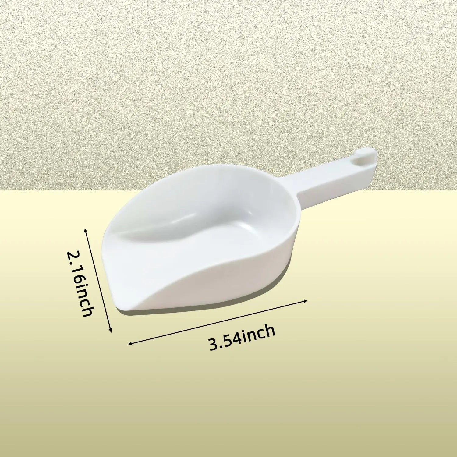 Dimensions of the ice cream scoop