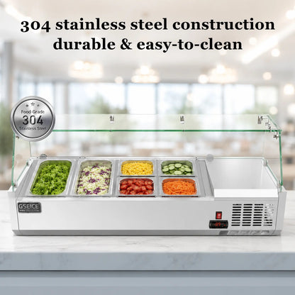 Refrigerated Prep Rail Countertop