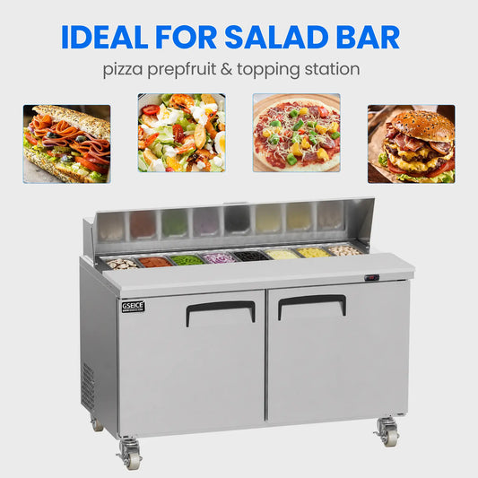 refrigerated prep tables