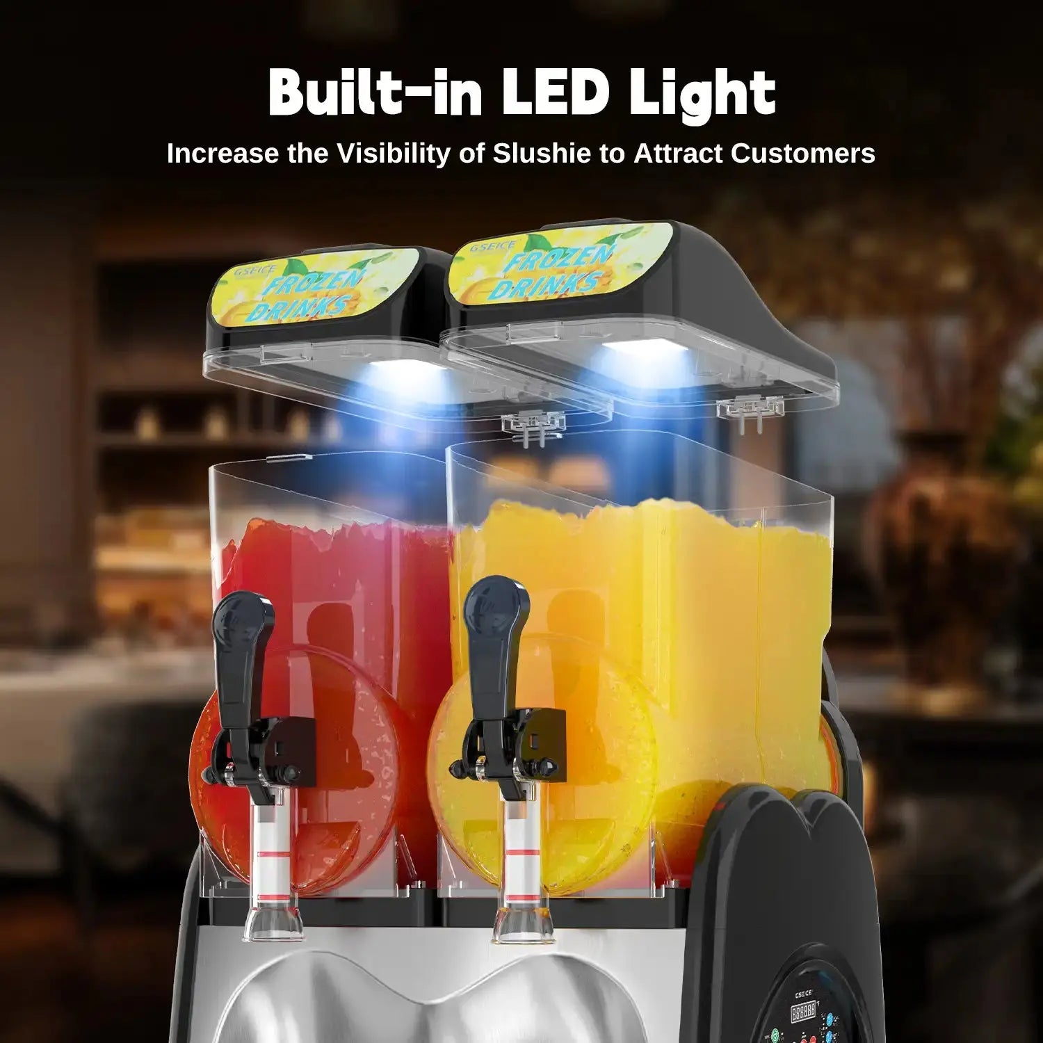 GSEICE スラッシュマシン 二重タンク Slushy Machine for Home- No Ice GSEICE スラッシュマシン 二重タンク Slushy Machine for Home- No Ice