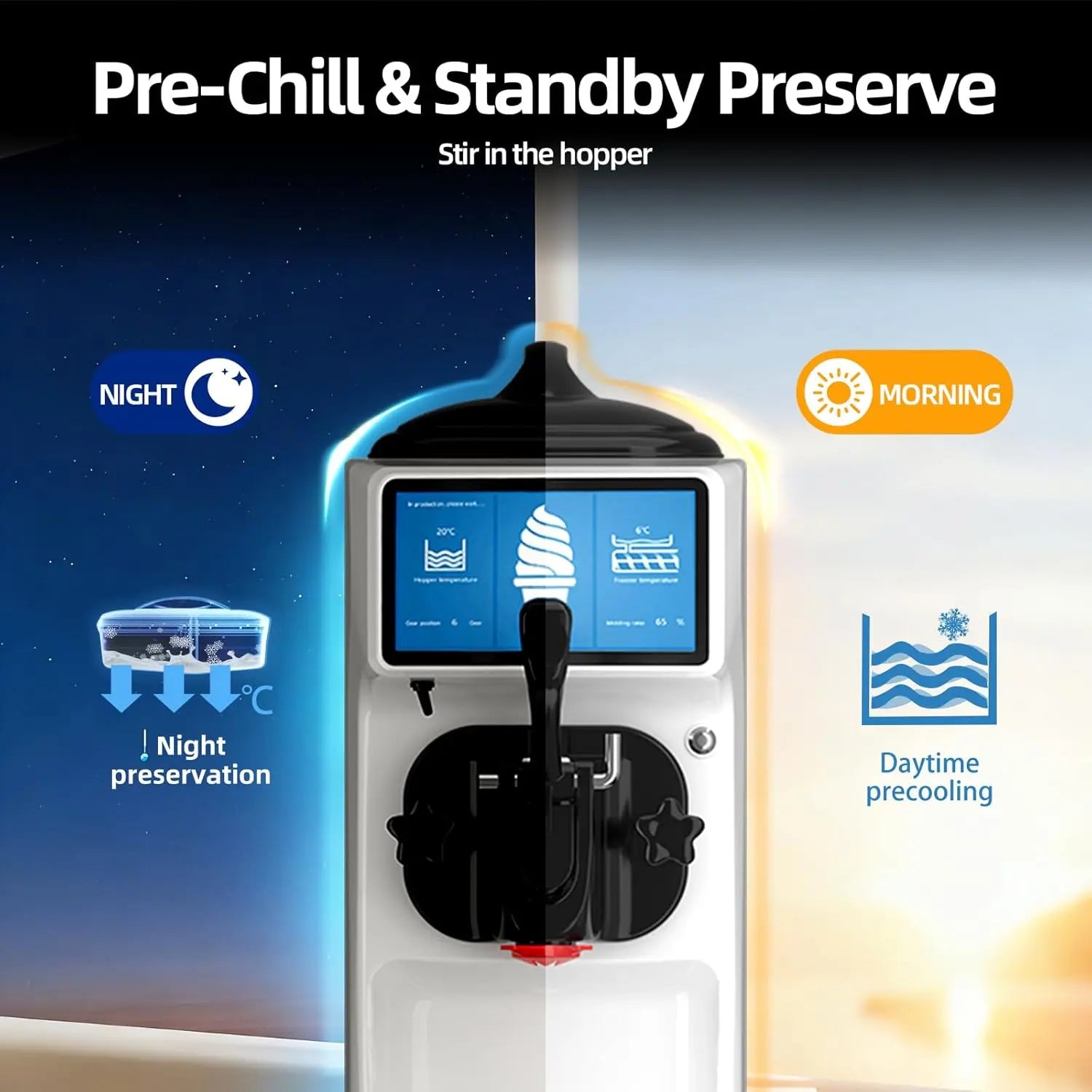 New Countertop Ice Cream Maker Machine