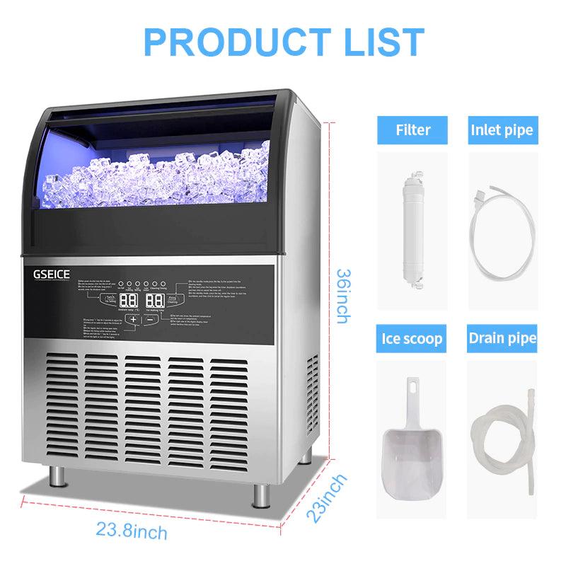 Sapphire Series 3 15 Indoor/Outdoor Premium Crescent Cube Ice Maker, in  Stainless Steel (SCIM153SS) - Sapphire Appliances